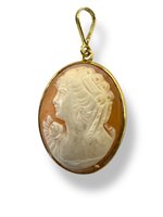 Pendant Mandile 1922 Woman Cammei  in Silver Conchiglia 2MCICM101